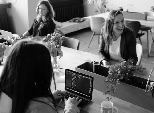 Group of people working in a office